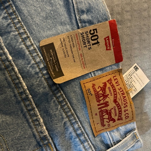 NWT LEVI’S 501 ORIGINAL SHORT HIGH RISE WOMENS - Picture 11 of 12